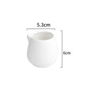 Axyaa Ceramic Mini Milk Jug with Handle in Pure White Specialty Tableware