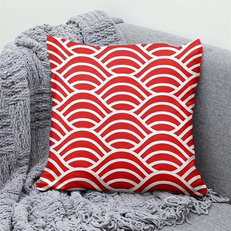 Axyaa Lucky Cat Japanese Style Sofa Bed Pillow Cover: Mount Fuji Japanese Art