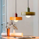 Axyaa Macaron Retro Glass Ceiling Chandelier - Vintage LED Pendant Lighting