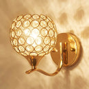 Axyaa Crystal Wall Sconce: Elegant Bedroom Bedside Wall Lamp for Home Lighting