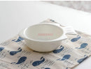 Axyaa White Ceramic Fish Bowl for Kids: Multipurpose Dessert & Seasoning Bowl