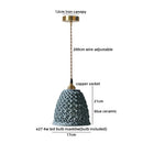 Axyaa Ceramic LED Pendant Light - Modern Indoor Hanging Lamp for Home Decor