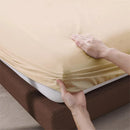Axyaa 800TC Egyptian Cotton Fitted Sheet for Single Couple King Queen Bed