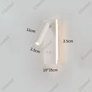 Axyaa Rotatable LED Wall Lamp, Rechargeable Bedside Reading Light for Bedroom, Living Room