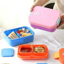 Axyaa Portable Bento Box with Cutlery - Microwaveable Lunch Container