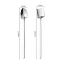 Axyaa Square Head Teaspoon with Long Handle, Coffee Tea Stirrer Spoon