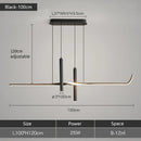 Axyaa Modern LED Dining Chandelier Minimalist Line Spot Lamp Fixture