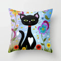 Axyaa Cute Animal Print Polyester Pillowcase for Bedroom Living Room 45x45cm