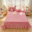 Axyaa Monet Garden Series High Gram Milk Fleece Embroidered Bed Cover