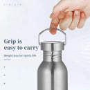 Axyaa Stainless Steel Sports Water Bottle - Leak-proof Wide Mouth for Cycling & Hiking