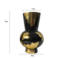 Axyaa Gold Foil Pattern Ceramic Vase - Modern Home Decor Handicrafts