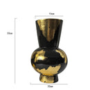 Axyaa Gold Foil Pattern Ceramic Vase - Modern Home Decor Handicrafts