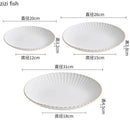 Axyaa Golden Edge Ceramic Tableware Set