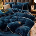 Axyaa Deluxe Milk Fleece Queen Size Bedding Set for Cozy Winter Nights