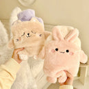 Axyaa Kawaii Plush Hot Water Bottle for Women Period Pain Relief and Comfort