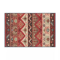 Axyaa Red Geometric Living Room Rug Festive Ethnic Style Christmas Decor Cozy Bedroom Mat