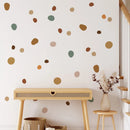 Axyaa Boho Polka Dot Wall Stickers - Kids Room Decor