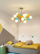 Axyaa Modern Glass Ceiling Lamp for Kids Room and Living Room