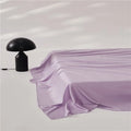 Axyaa Luxury Lyocell Flat Sheet, Smooth Silky Grey Bed Sheet for Cooling & Breathable Summer Sleep