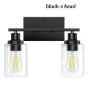 Axyaa Retro Iron Glass Wall Lamp for Bedroom, Corridor, Mirror LED Front Torch