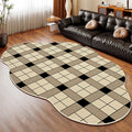 Axyaa Irregular Geometric Square Carpet for Living Room and Bedroom