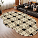 Axyaa Irregular Geometric Square Carpet for Living Room and Bedroom