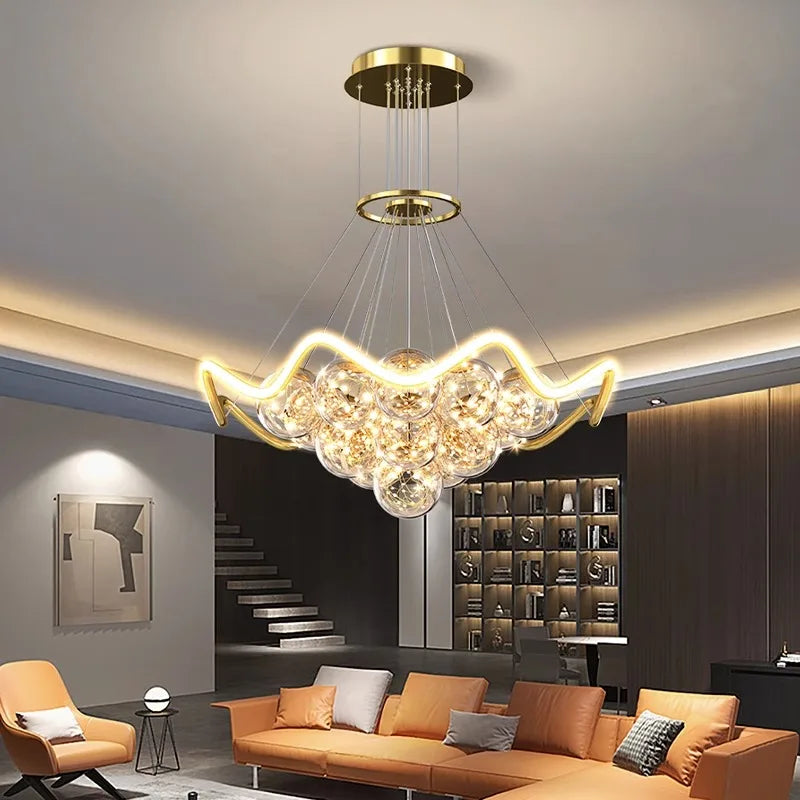 Axyaa Modern Pendant Light Chandelier LED Ceiling Lamp Decorative Indoor Lighting