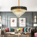 Axyaa Luxury Crystal Chandelier for Living Room and Dining Room