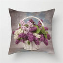 Axyaa Floral Cushion Cover - Sunflower Rose Dandelion Decorative Pillowcase