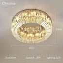 Axyaa Crystal LED Ceiling Lamp for Bedroom, Living Room, Kitchen, Hotel - Modern Luxury Chandelier