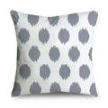 Axyaa Gray Lumbar Pillows - 45X45CM Damask Geometry Floral Stripes Plaids Print