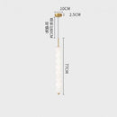 Axyaa White Glass LED Chandelier for Modern Minimalist Indoor Lighting