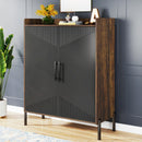 Axyaa 30-Pair Shoe Cabinet: Modern Entryway Storage Organizer with Doors, Shelves