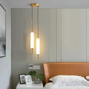 Axyaa Nordic LED Pendant Light Bedroom Chandelier for Home Living Room Dining