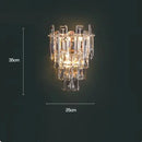 Axyaa Clear Crystal Chandeliers - Modern Luxury E14 LED Pendant Lamp for Home Decoration