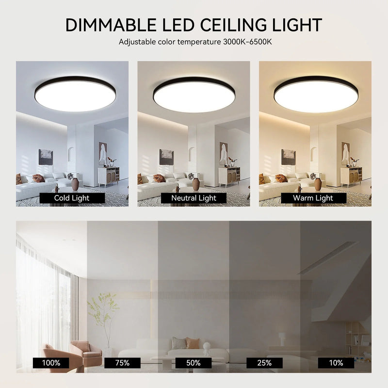 Axyaa Smart LED Ceiling Chandelier for Modern Living Room Lighting