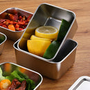 Axyaa Stainless Steel Food Storage Tray with Cover: Buffet Serving Plates & Kitchen Organizer