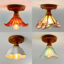 Axyaa Glass Ceiling Lamp: Modern LED Indoor Lighting for Living Room & Balcony
