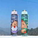 Axyaa Kids Cartoon Water Bottle with Straw, Large Capacity & Portable