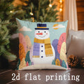 Axyaa Christmas Animal Pattern Cushion Cover for Sofa Bedroom Car