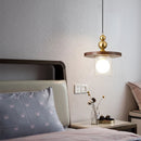 Axyaa Glass LED Pendant Light Chandelier Modern Art Decor Hanging Lamp Wood