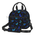 Axyaa Colorful Butterflies Insulated Lunch Bag with Shoulder Strap