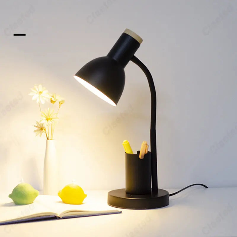 Nordic Cute Desk Lamp with Pen Holder: Axyaa Brand