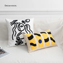 Axyaa Ivory Loop Tufted Cushion Cover 45x45 Nordic Plush Pillows for Home Decor