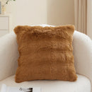 Axyaa Bubble Rabbit Fleece Pillowcase: Cozy Solid-Color Plush Cushion Cover for Autumn/Winter