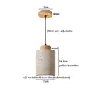 Axyaa Wabi Sabi LED Pendant Light: Bedroom Kitchen Interior Yellow Travertine Wood Fixture