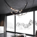 Axyaa Salon Chandelier Pendant Lights Dining Room Ceiling Lamps Home Decor Fancy Indoor Lighting