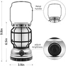 Axya Solar Lantern: Waterproof Rechargeable Camping Light with Emergency Power Bank