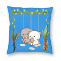 Axyaa Bedroom Living Room Couple Cute Cat Fishing Goma Federa Decor Set