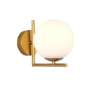 Axyaa Modern Glass Wall Sconce, LED Wall Lamp for Bedside, Hallway, Living Room